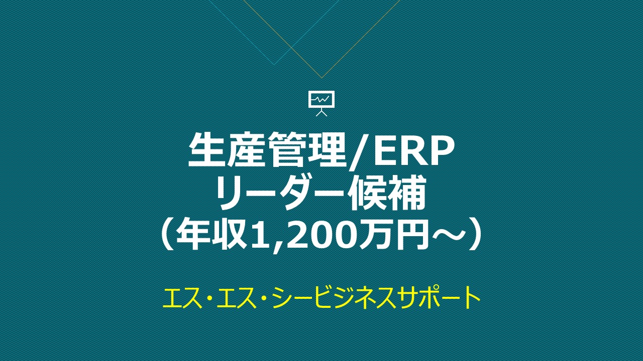 システムコンサルタント / ERP リーダー職＠品川　年収1,200万円以上