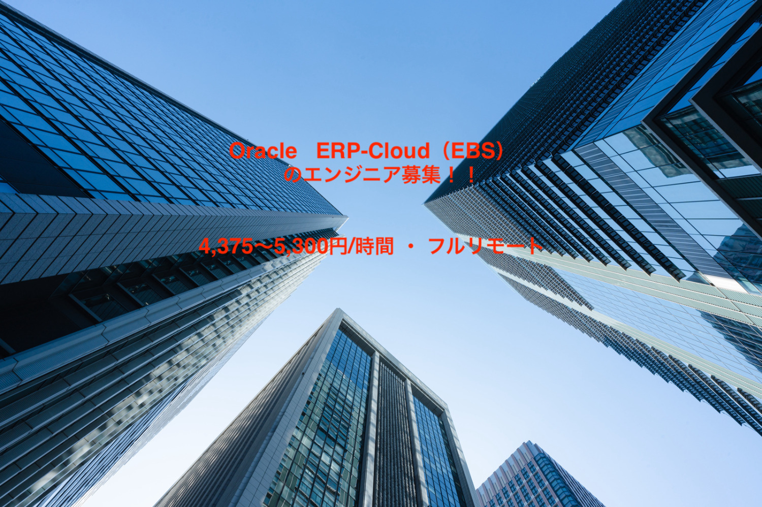 Oracle   ERP-Cloud（EBS）　　のエンジニア募集！！
