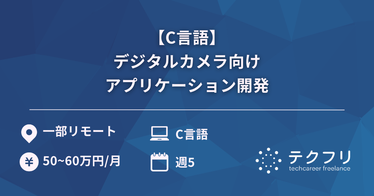 【C言語】デジタルカメラ向けアプリケーション開発