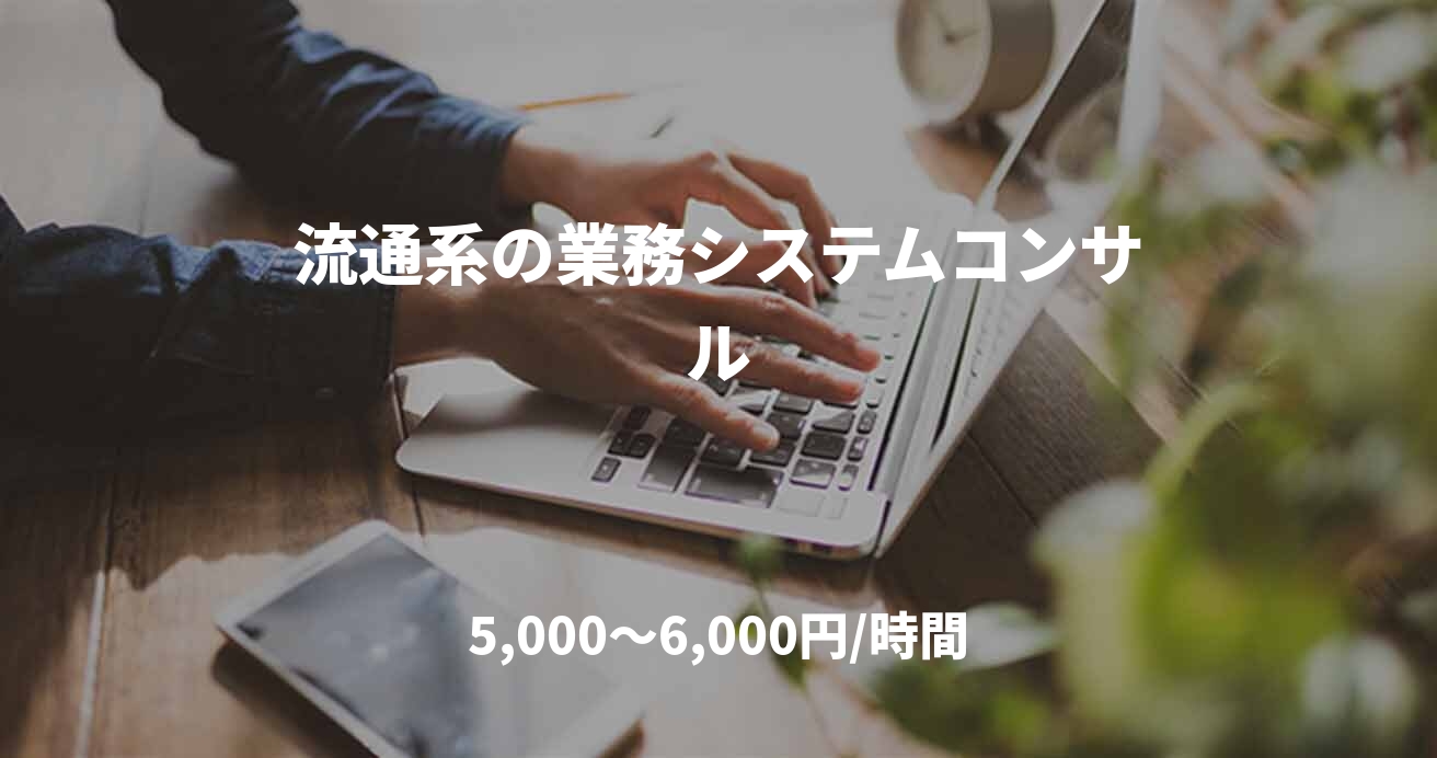 流通系の業務システムコンサル