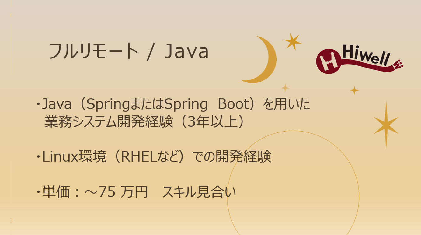 【フルリモート / Java】☆★業務システムリプレイス開発SE募集★☆