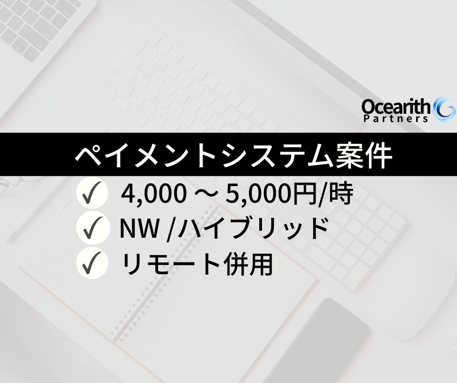 ペイメントシステム基盤の運用保守及びシステム更改