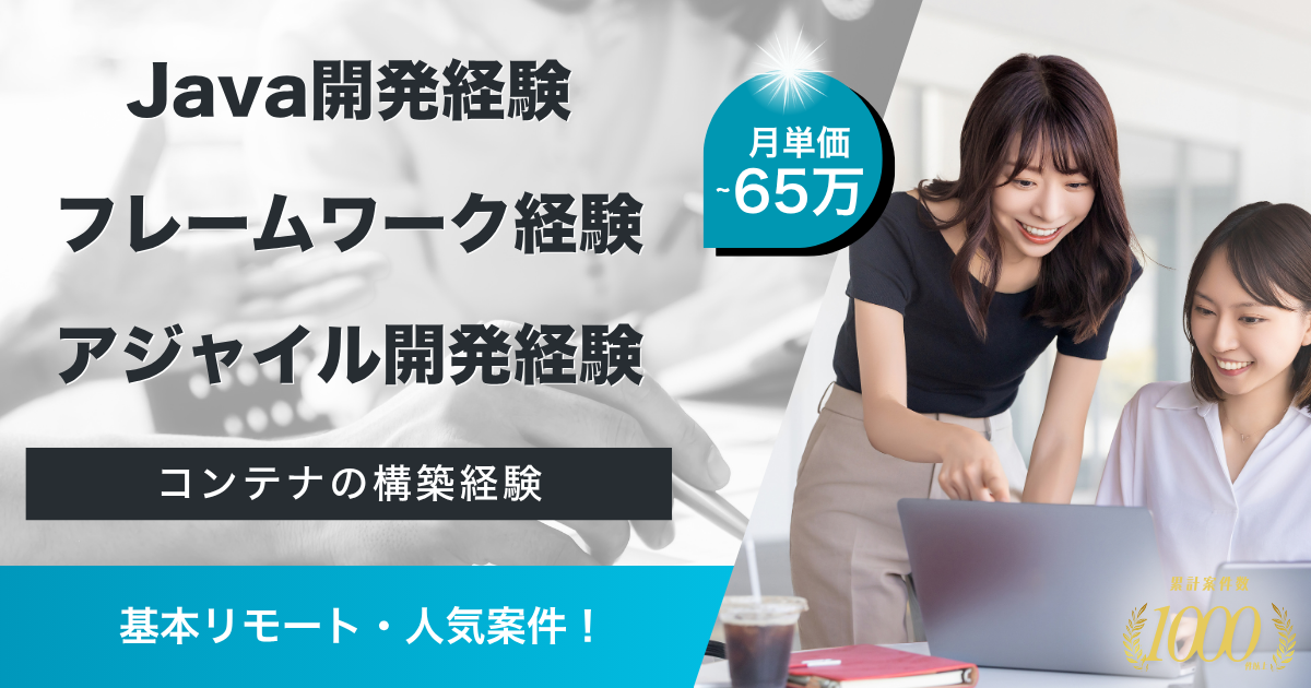 【基本リモート】某人材大手のWEBシステムの開発