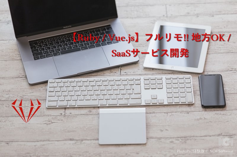【Ruby / Vue.js】フルリモ!! 地方OK / SaaSサービス開発