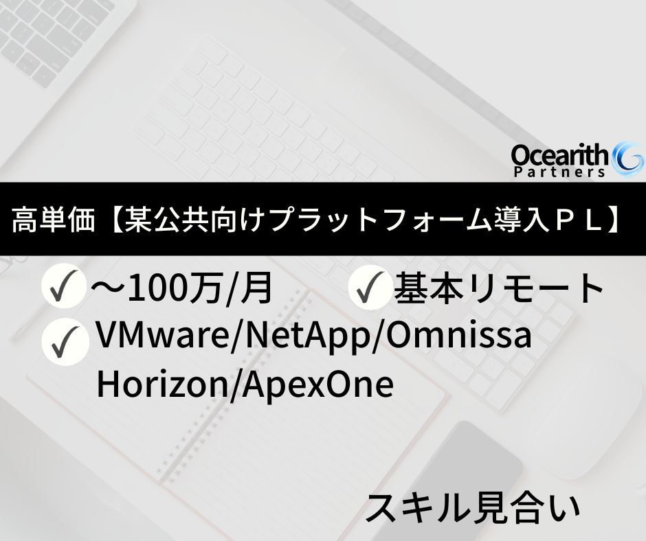 高単価【某公共向けプラットフォーム導入ＰＬ】