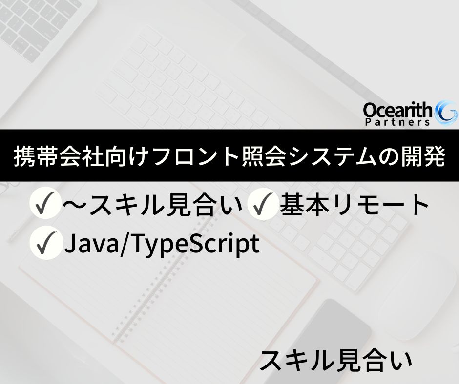携帯会社向けフロント照会システムの開発