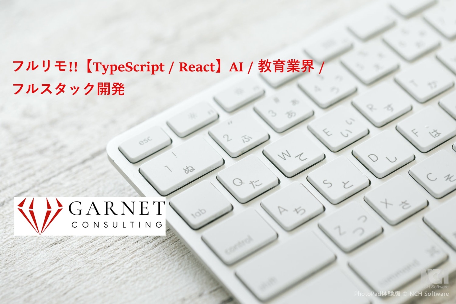 フルリモ!!【TypeScript / React】AI / 教育業界 / フルスタック開発