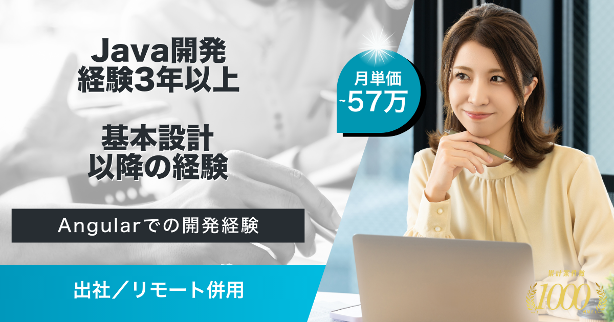 【出社／リモート併用】官公庁向け設計開発支援
