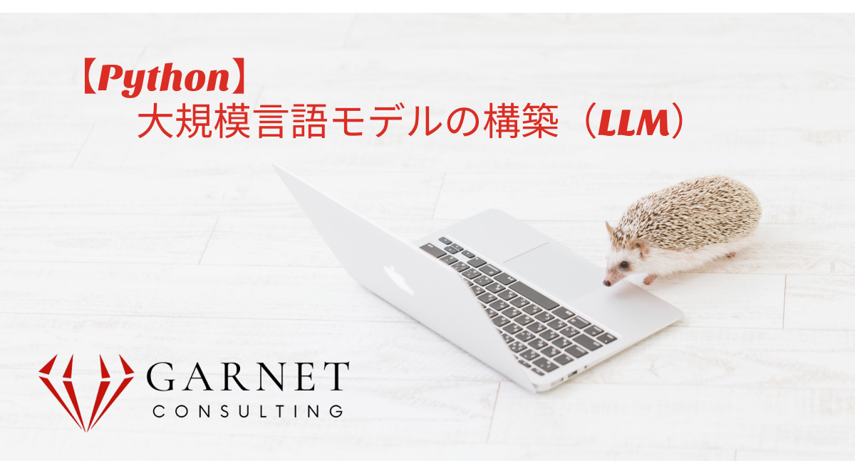 【Python】大規模言語モデルの構築(LLM)