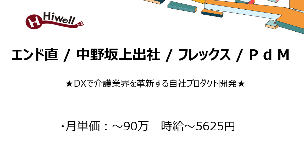 【エンド直 / 基本中野坂上出社 / フレックス / PdM 】★DXで介護業界を革新する自社プロダクト開発★