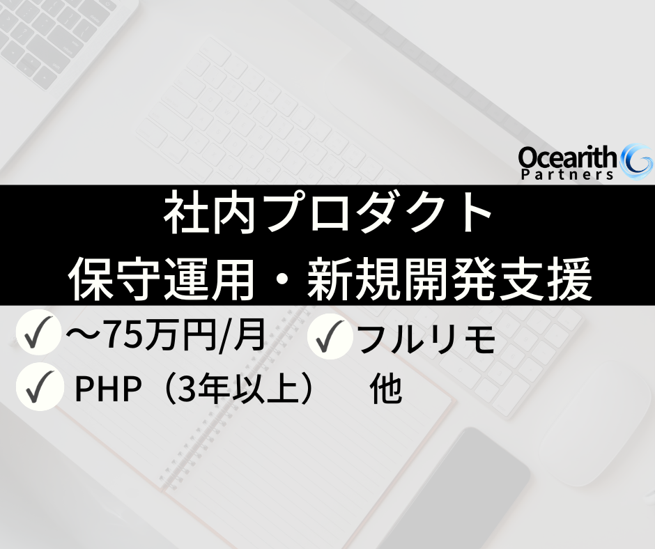 社内プロダクト保守運用・新規開発支援