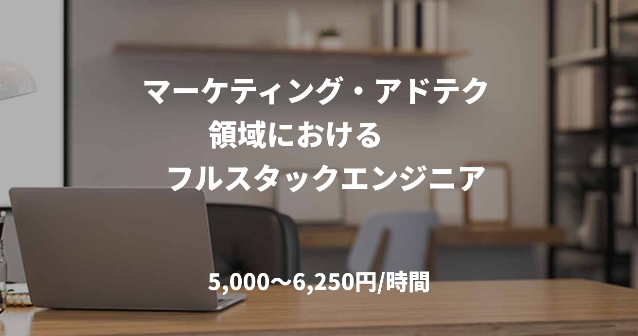 マーケティング・アドテク 領域における         フルスタックエンジニア