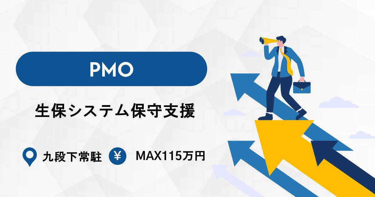 【MAX115万】生保システム保守PMO支援｜保険知見×PMO経験を活かせる案件＠九段下