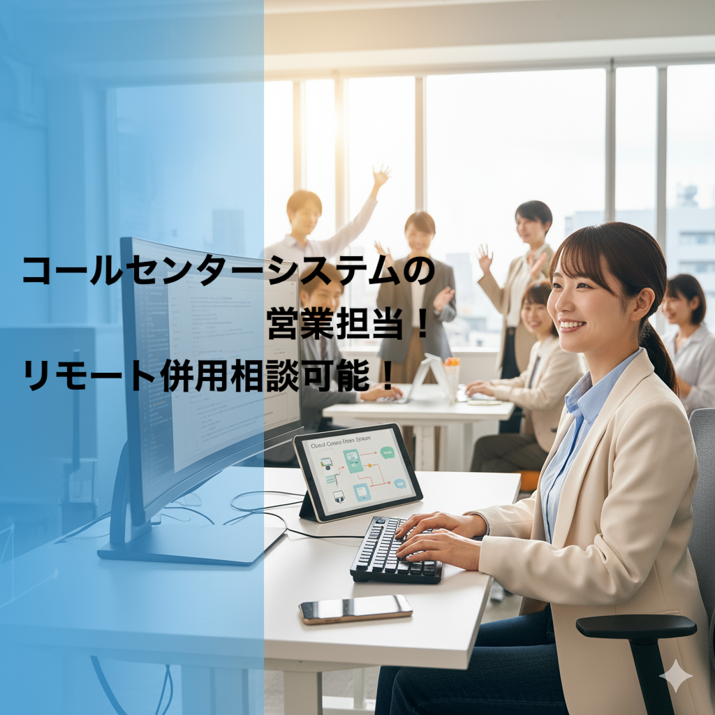 【リモート併用】コールセンターシステム営業・プリセールス