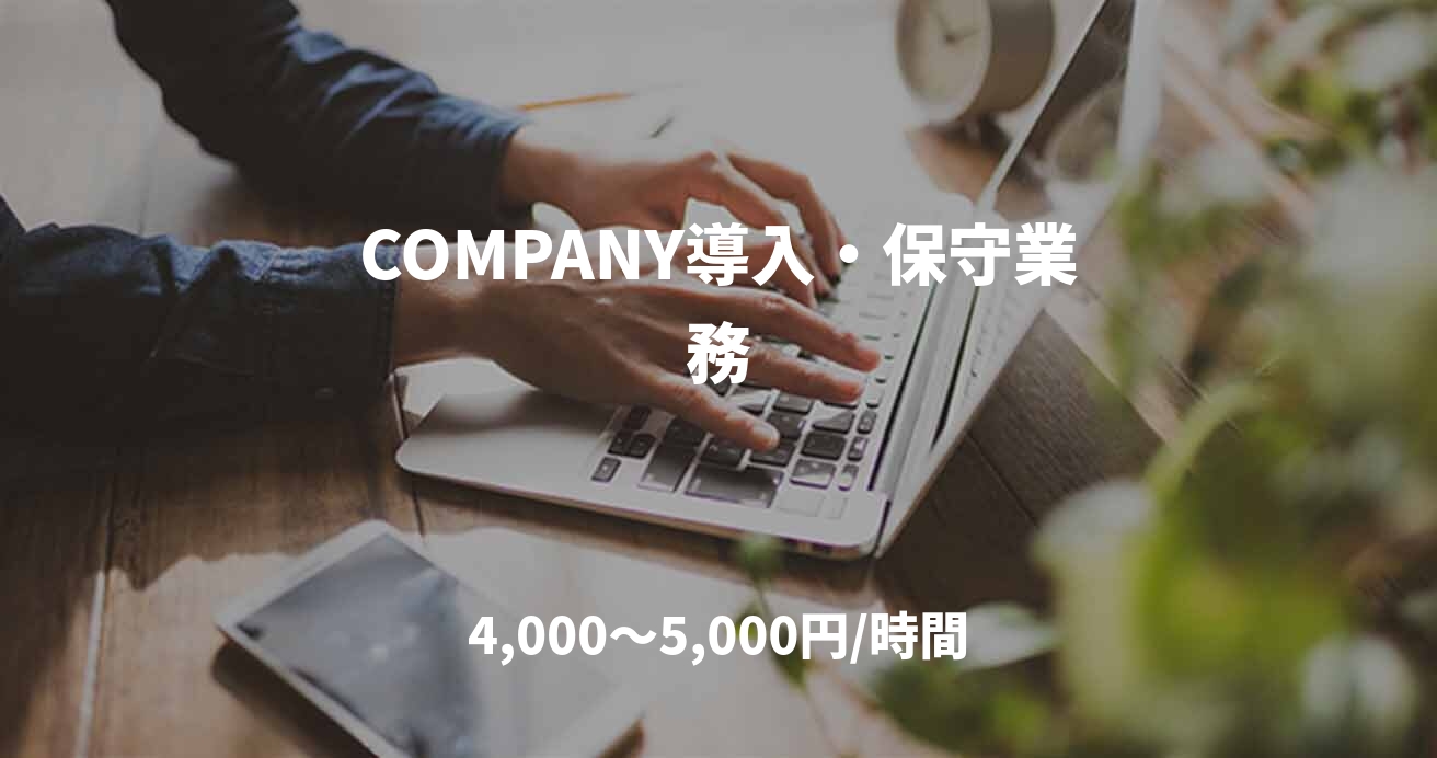 COMPANY導入・保守業務