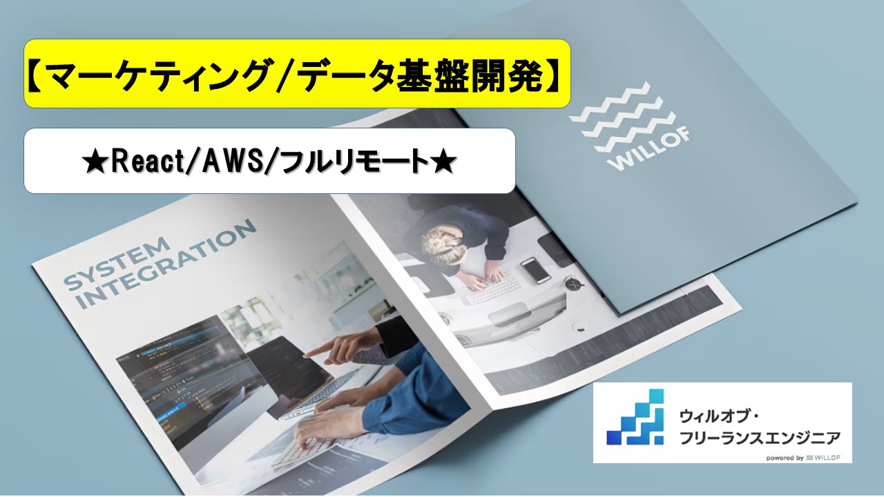 【React/AWS/フルリモート】マーケティング/データ基盤開発