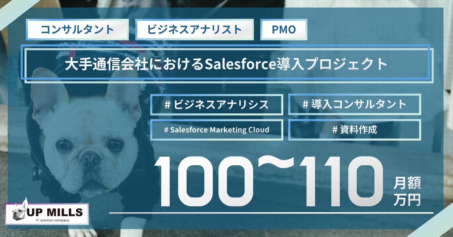 大手通信会社におけるSalesforce導入プロジェクト (CRM導入プロジェクト)