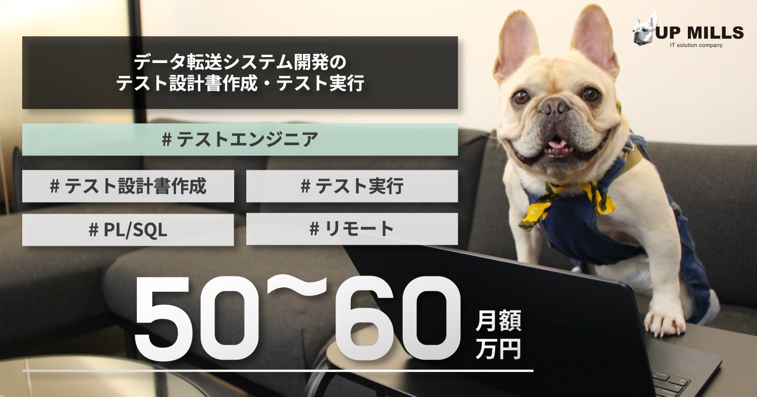 データ転送システム開発のテスト設計書作成・テスト実行