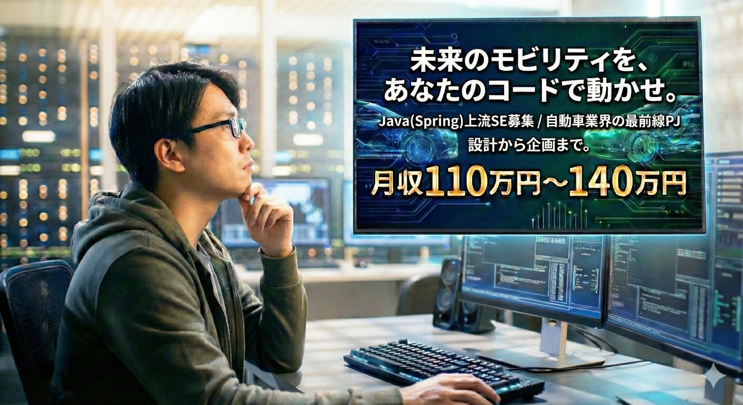 経営層・コンサルと並走し、自動車業界の「標準」を創る。Java(Spring)を武器に挑む上流SE案件