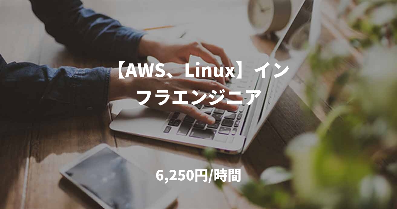 【AWS、Linux】インフラエンジニア