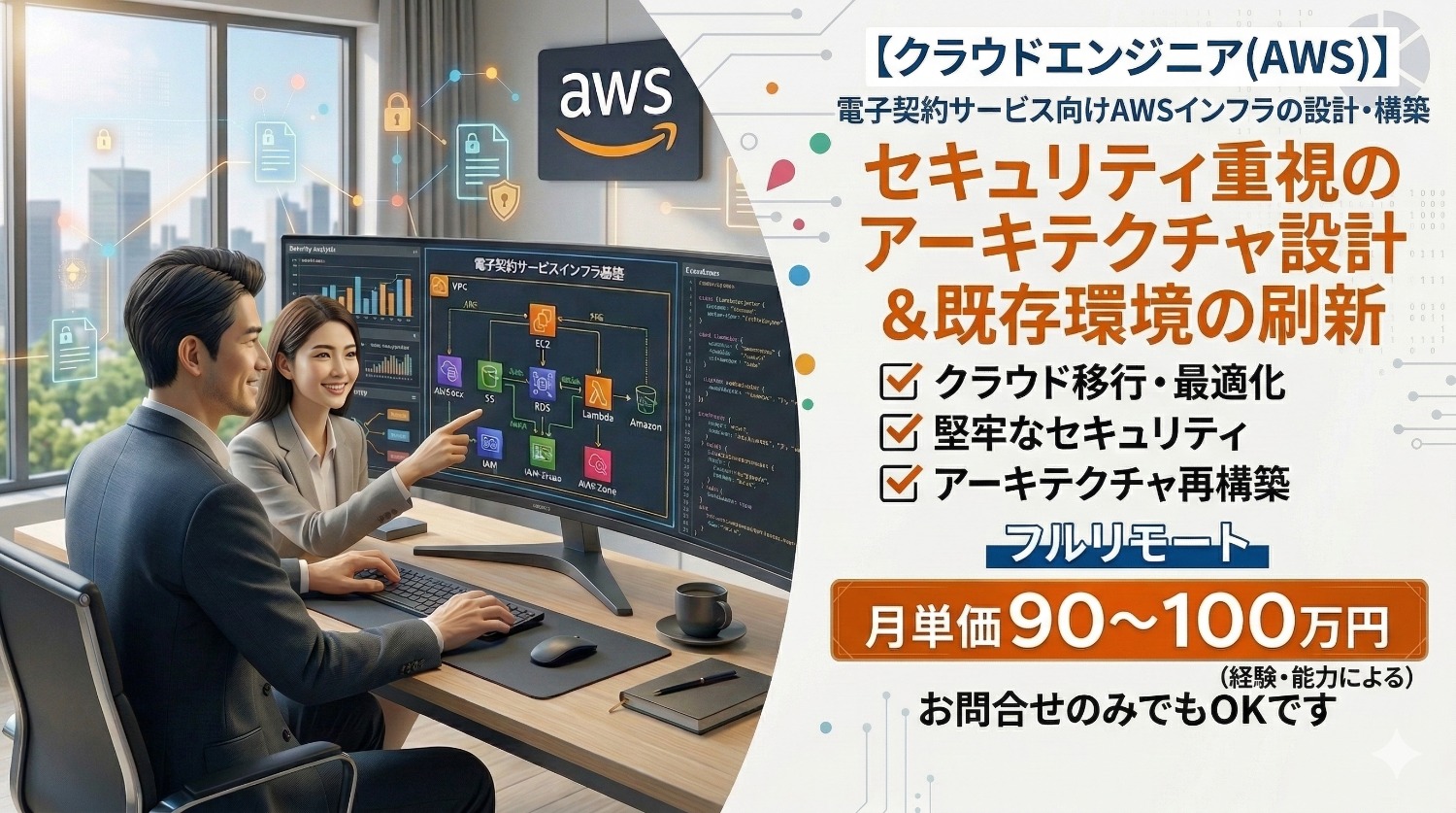 【AWS×IaC】戦略立案に携わるハイエンド案件。電子契約サービスのインフラ基盤を「攻めと守り」の両面からリード！
