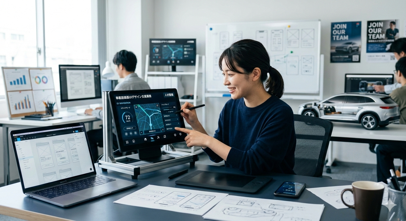 車載器画面UIデザイン支援業務