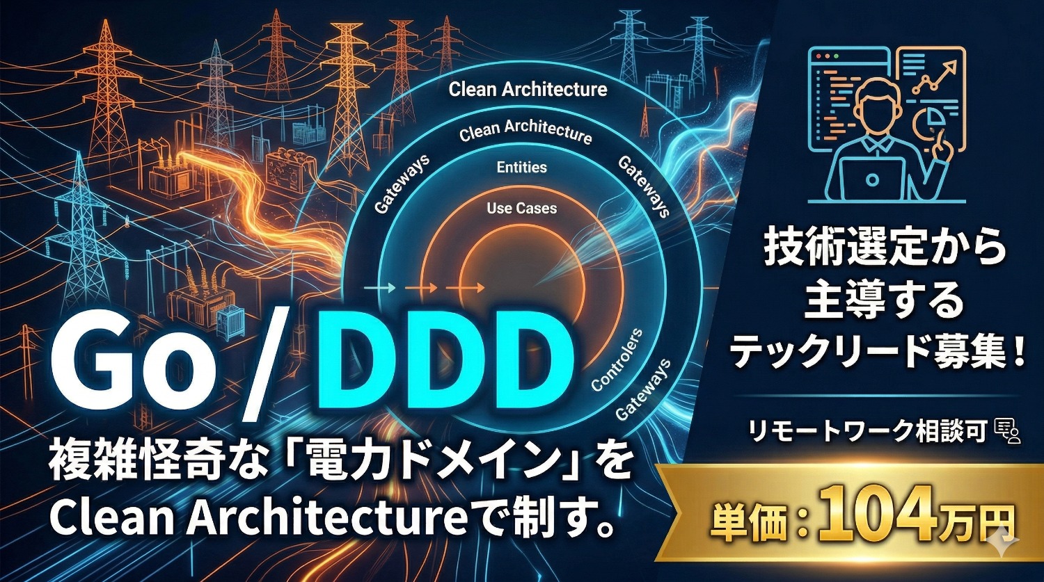 【Goテックリード】複雑な料金計算ロジックの深淵に挑むアーキテクト兼リードエンジニア募集！