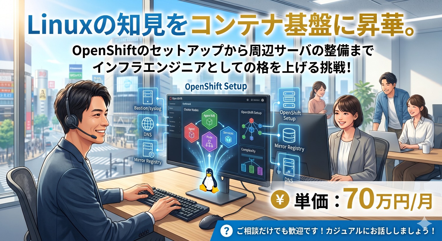 【OpenShift / Linux】コンテナ基盤の「真の設計者」へ。マルチサーバ環境構築・検証プロジェクト