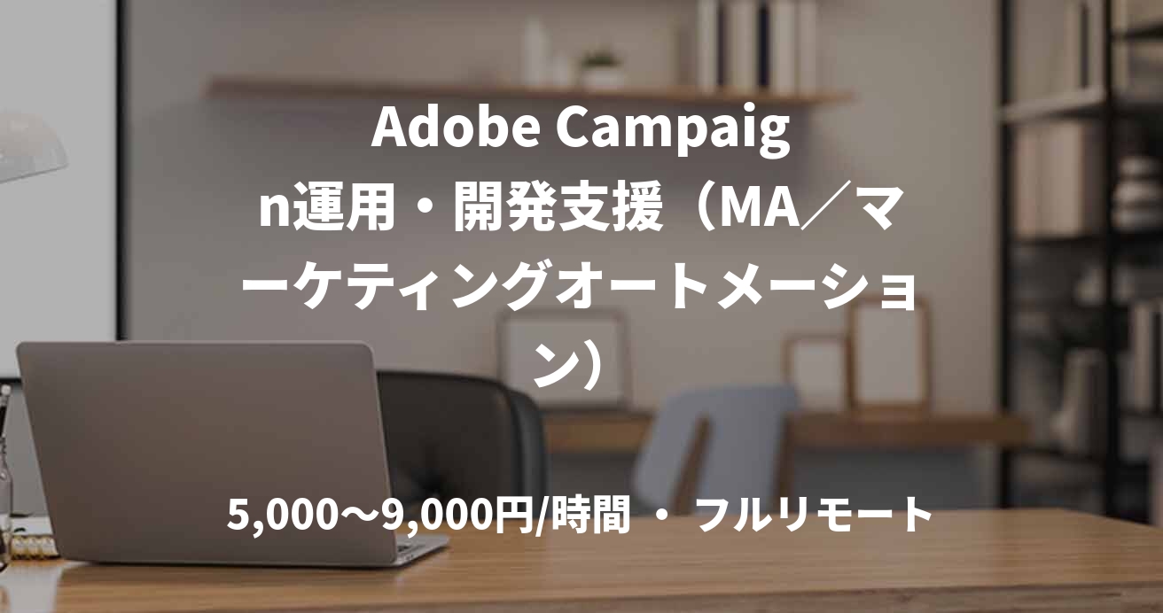 Adobe Campaign運用・開発支援（MA／マーケティングオートメーション）
